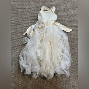 Girls white tulle dress